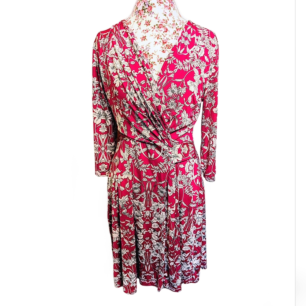 Peppermint faux wrap dress